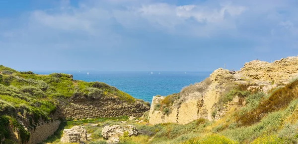 Fästningen på stranden i Israel — Stockfoto
