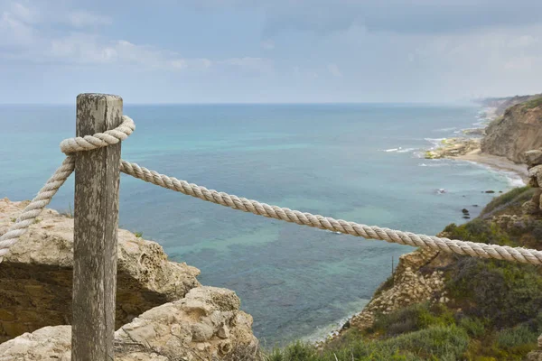 Fortress on the shore in Israel — Stock Photo, Image