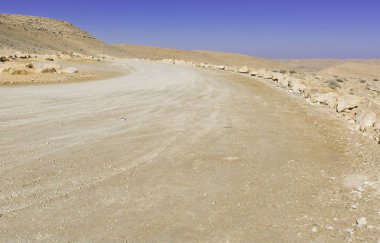 İsrail çölde peyzaj