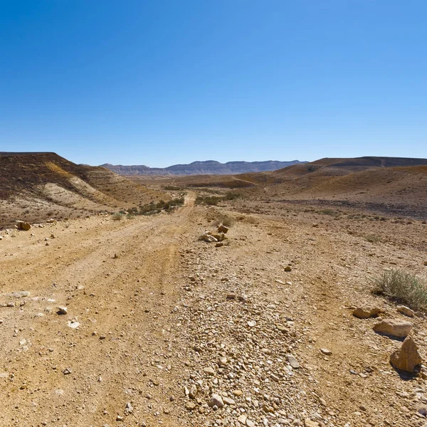 Paisaje del desierto en Israel — Foto de Stock