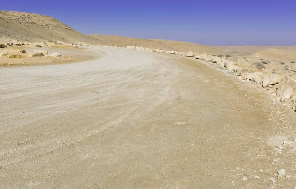 Landschap van de woestijn in Israël — Stockfoto