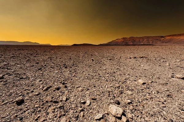 Fantastica alba nel deserto . — Foto Stock