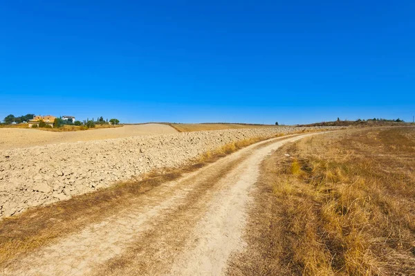 Paysage toscan après la récolte — Photo