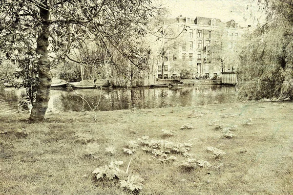 Stadtbild in Amsterdam — Stockfoto