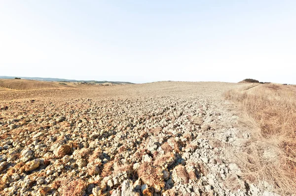 Plowed land in Italy — Stock Photo, Image