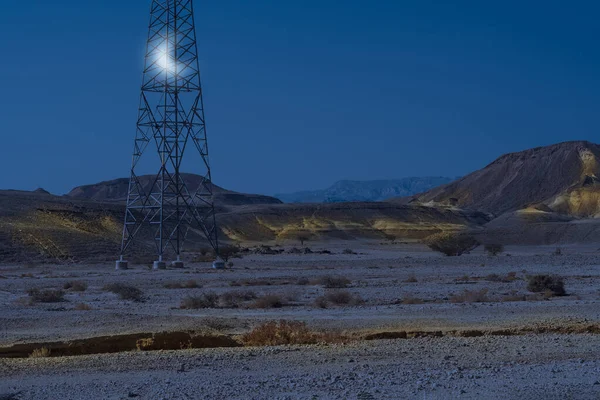 イスラエルの送電線. — ストック写真