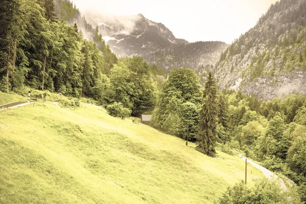 Austrian landscape in mountains