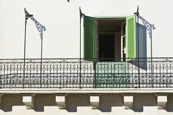 Edificio Con Balcone Tradizionale Maltese Colorato Nella Parte Storica Valletta — Foto Stock