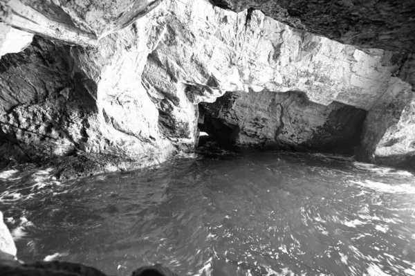 Rosh Hanikra Cliff Israeli Lebanese Border Underground Caves Rosh Hanikra — Stock Photo, Image