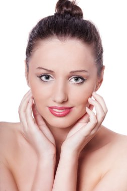 Güzel kadın yüzü
