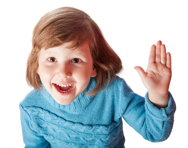 La ragazza ti saluta. — Foto Stock