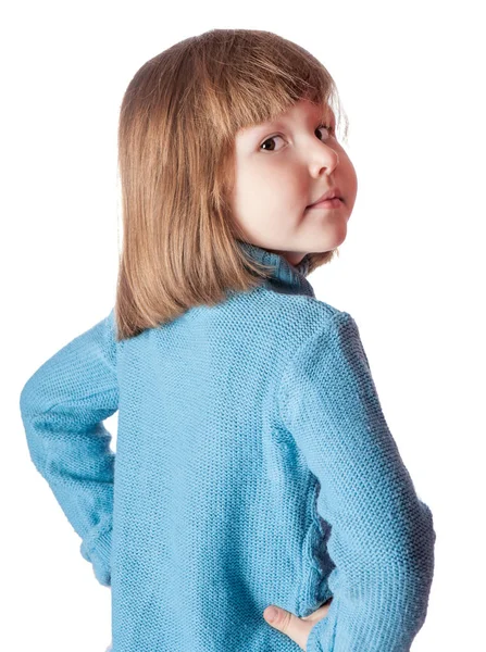 Little girl turned back — Stock Photo, Image