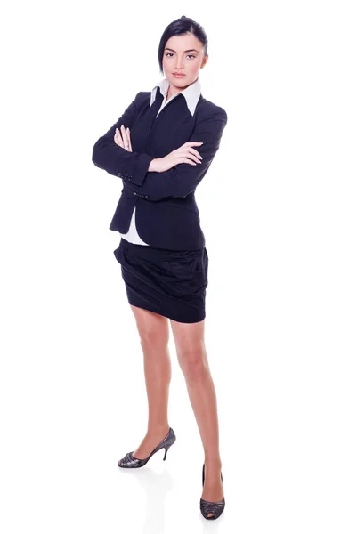 비즈니스 여자 서 있는 — 스톡 사진