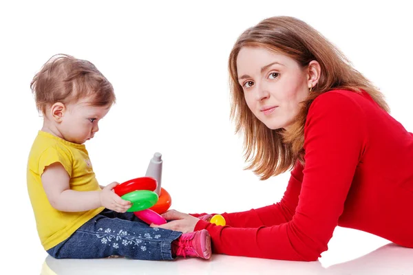 Mère jouant avec sa fille — Photo