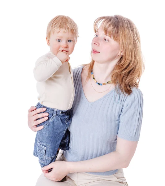 Worried son crying — Stock Photo, Image