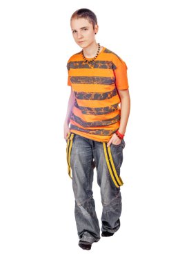 Agresif teen yürüyüş