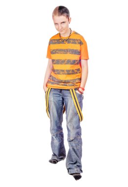 Agresif teen yürüyüş