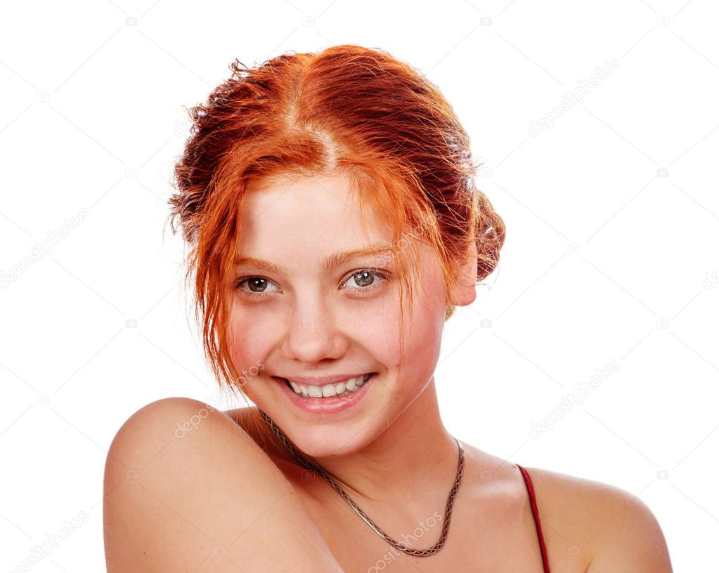 young redhead woman