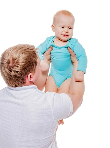 Vater hält Sohn — Stockfoto