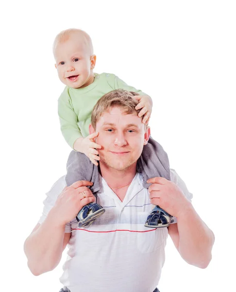 Father holding son Royalty Free Stock Photos