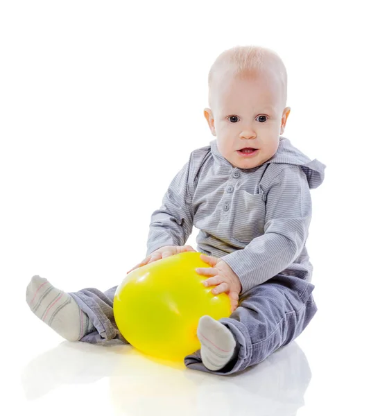 Αγόρι με μπαλόνι — Φωτογραφία Αρχείου