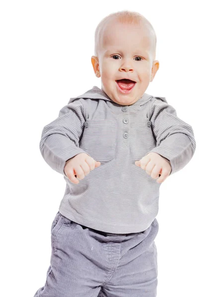 Boldog fiú nevetni — Stock Fotó