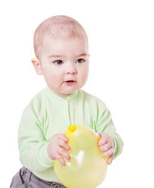 Menino com balão — Fotografia de Stock