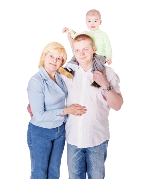 Famiglia di tre persone — Foto Stock