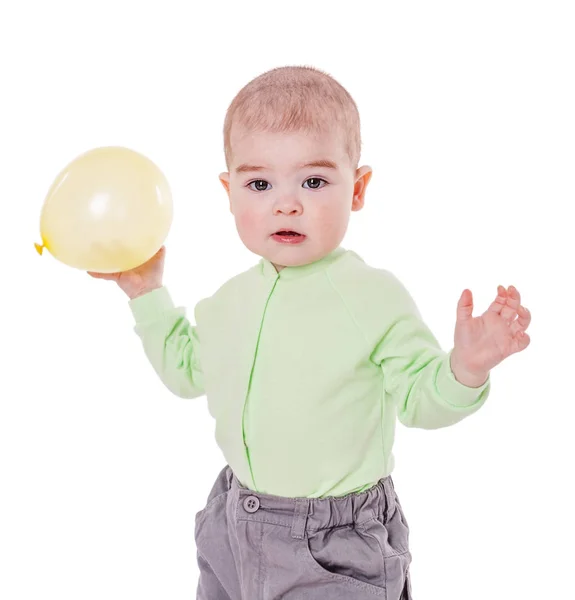 Menino com balão — Fotografia de Stock