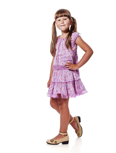 Menina de pé — Fotografia de Stock