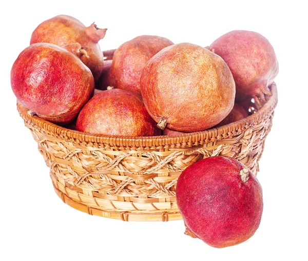 Granatäpple frukt korg — Stockfoto