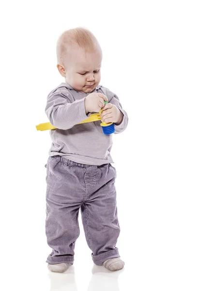 Boy holding hummer — Stock Photo, Image