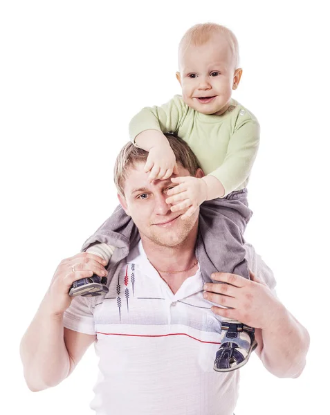 Father holding son Stock Image