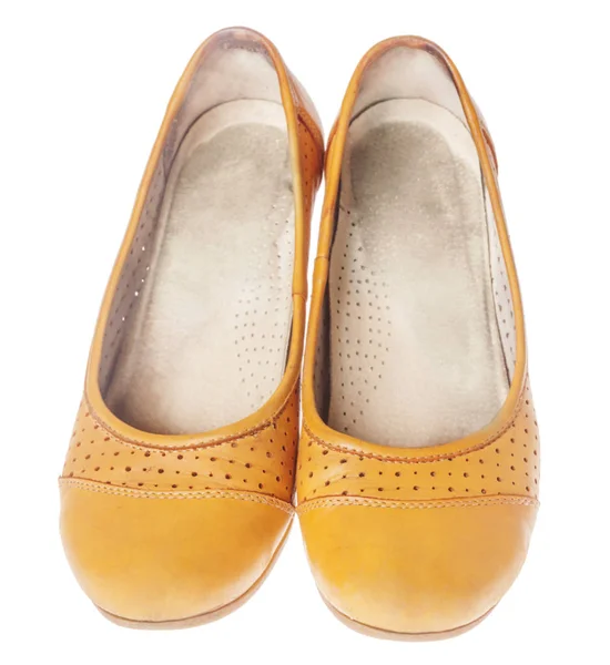 Ploché kožené boty — Stock fotografie