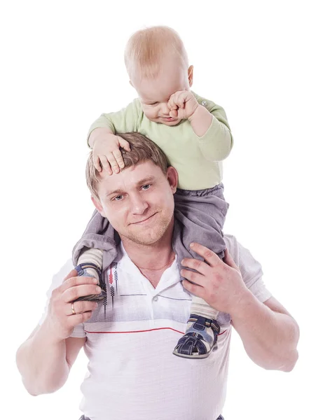 Father holding son — Stock Photo, Image