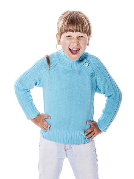 Confident little girl — Stock Photo, Image