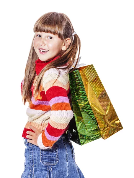 Girl with presents — Stock Photo, Image