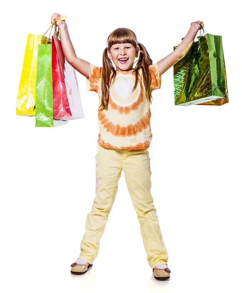 Fille avec des cadeaux — Photo