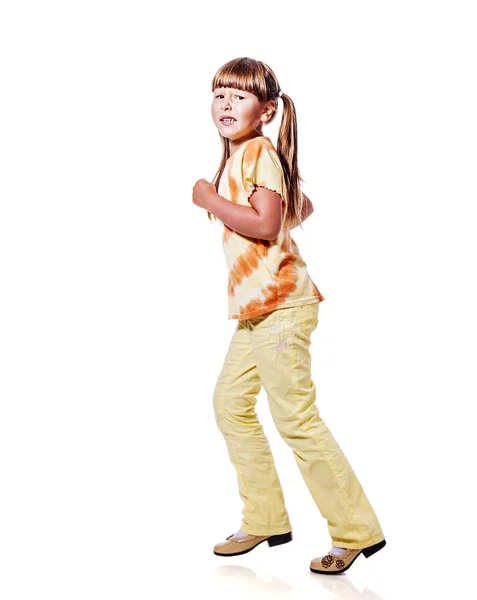 Little girl walking — Stock Photo, Image