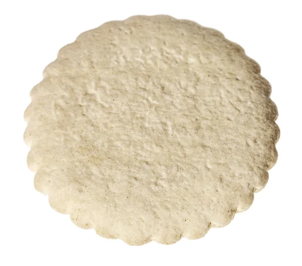 Mleko na białym tle Biscuit — Zdjęcie stockowe