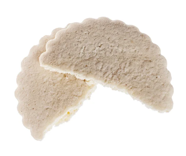 Mleko na białym tle Biscuit — Zdjęcie stockowe