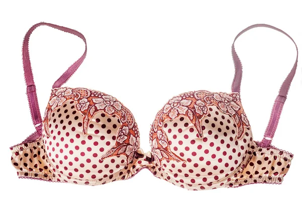 Pink silk bra — Stock Photo, Image