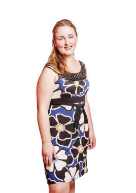 neşeli sarışın kadın