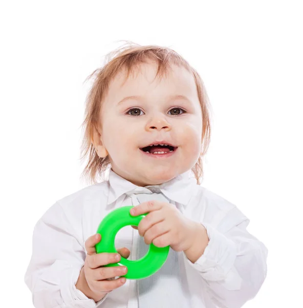 Gelukkige jongen headshot — Stockfoto