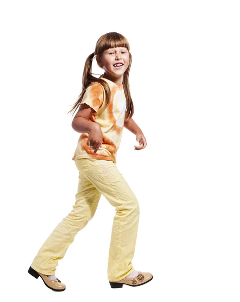 Little girl walking — Stock Photo, Image