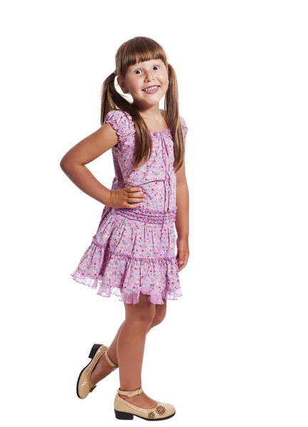 Standing little girl — Stock Photo, Image