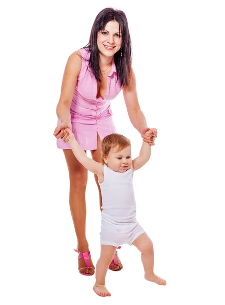 Mãe segurando filho — Fotografia de Stock