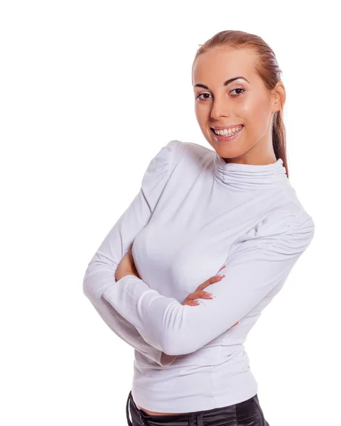 Mujer de negocios feliz — Foto de Stock