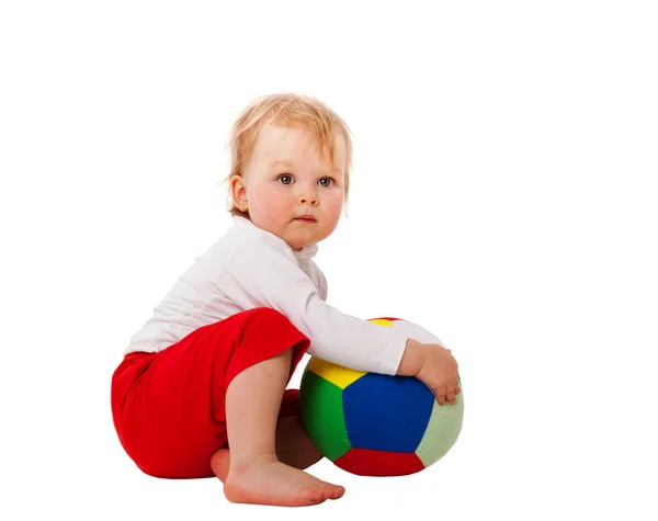 Little girl sitting — Stock Photo, Image