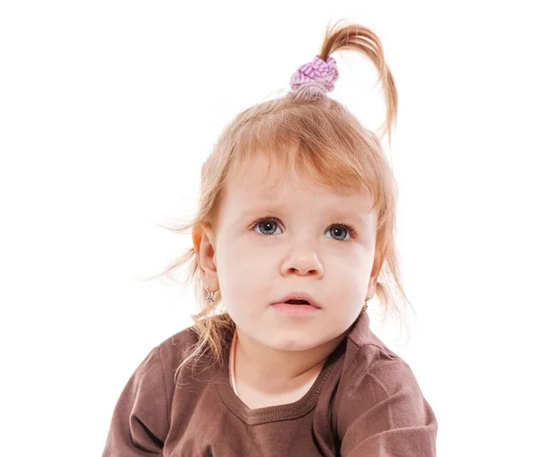 Голова маленькой девочки — стоковое фото